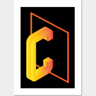 Letter C beautiful letters Posters and Art